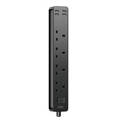 XO WL12 Πολύπριζο (UK) Υποδοχή 4USB 1.8μ